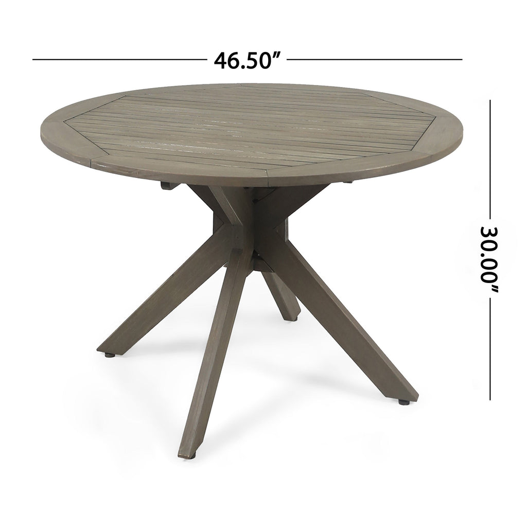 Ensemble de salle à manger 5 pièces en bois et osier Owen par Christopher Knight Home