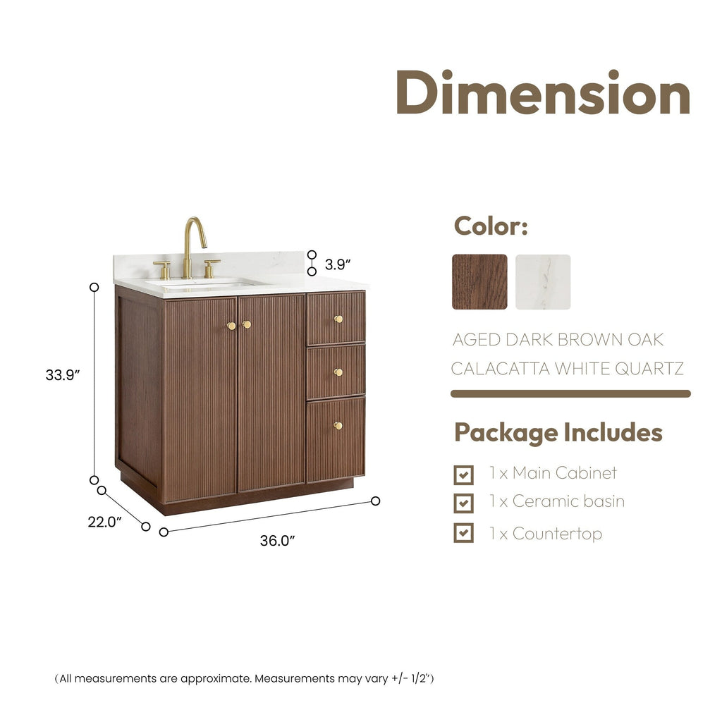 Meuble-lavabo Oza avec dessus en pierre de quartz sans miroir