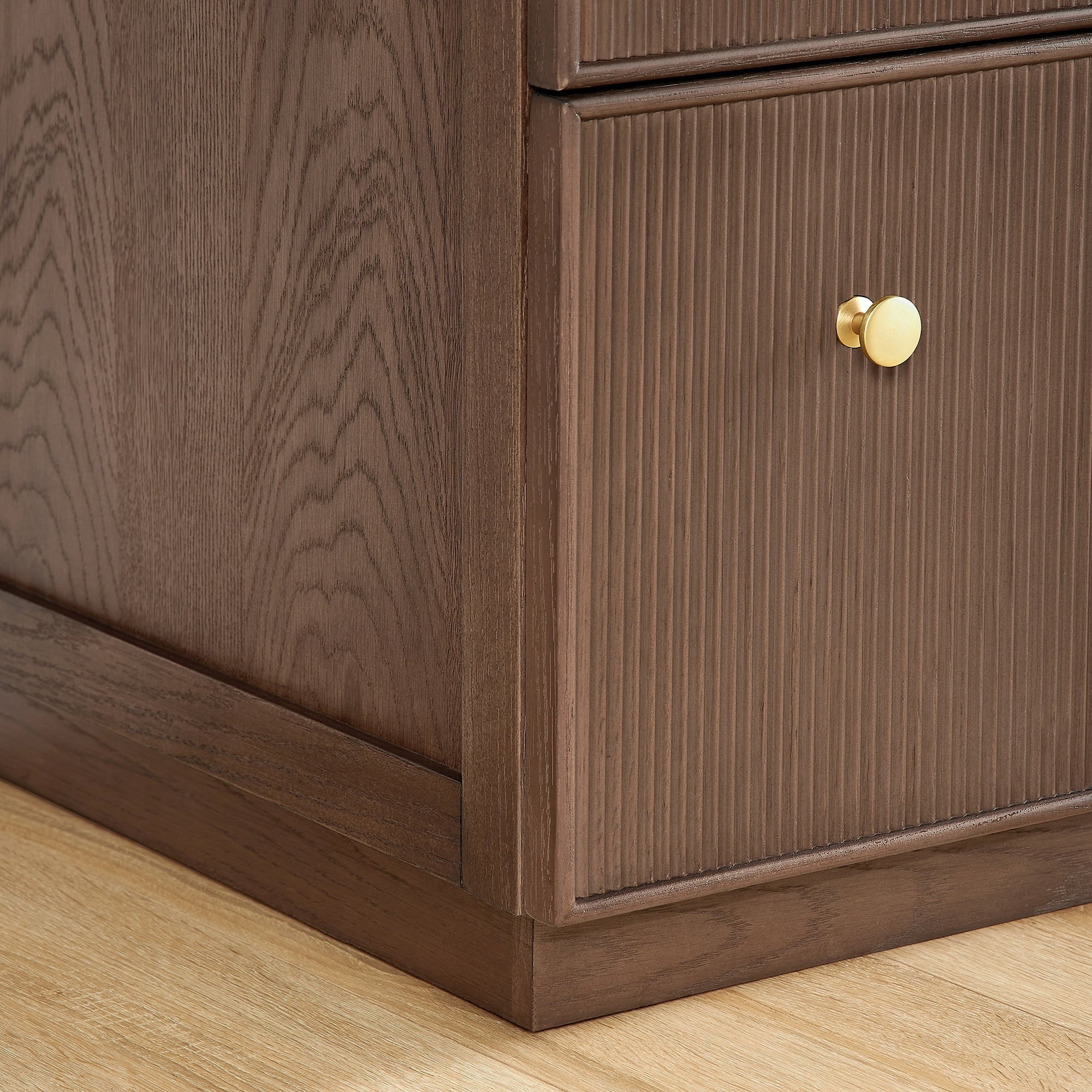 Meuble-lavabo Oza avec dessus en pierre de quartz sans miroir