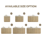 Meuble-lavabo Oza avec dessus en pierre de quartz sans miroir