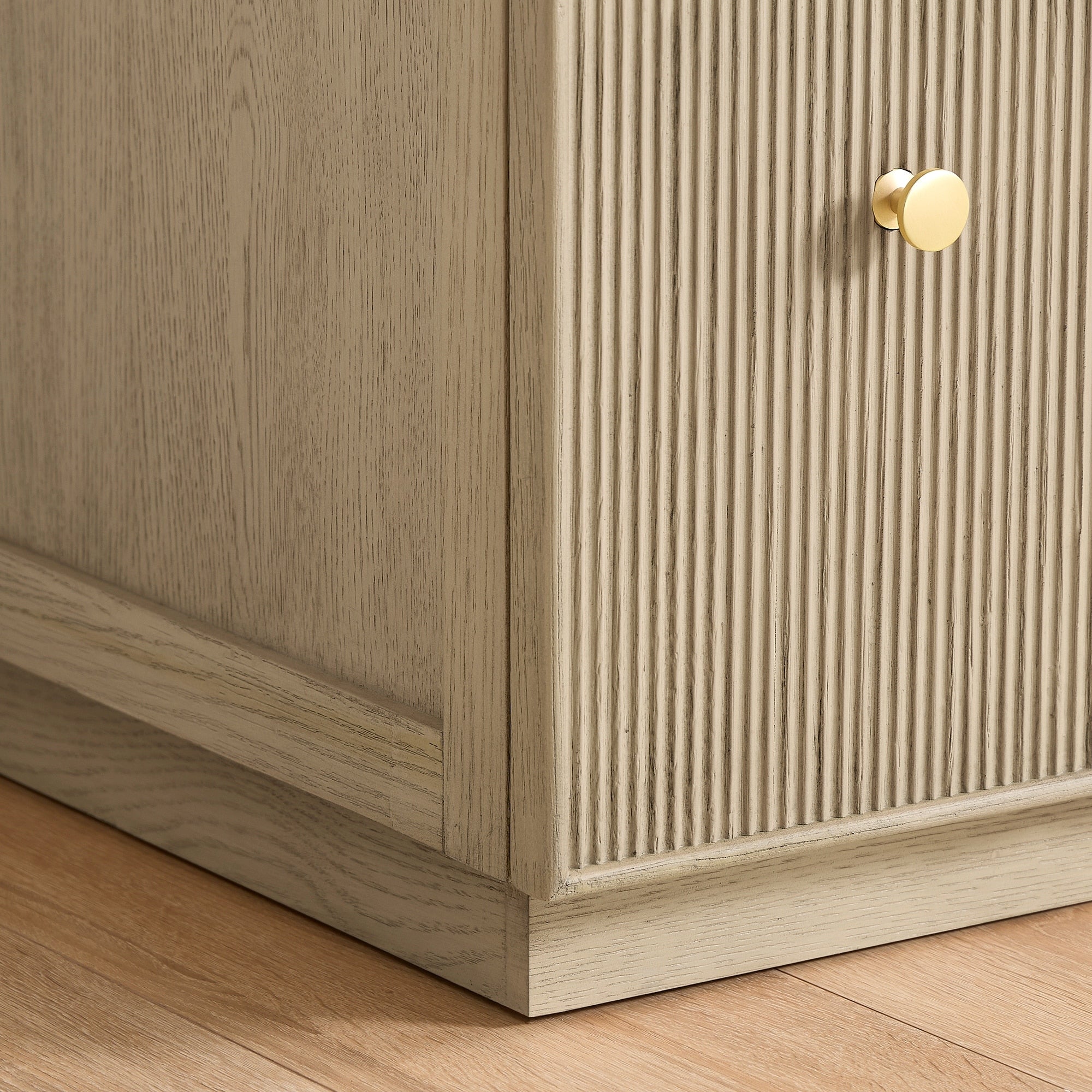 Meuble-lavabo Oza avec dessus en pierre de quartz sans miroir