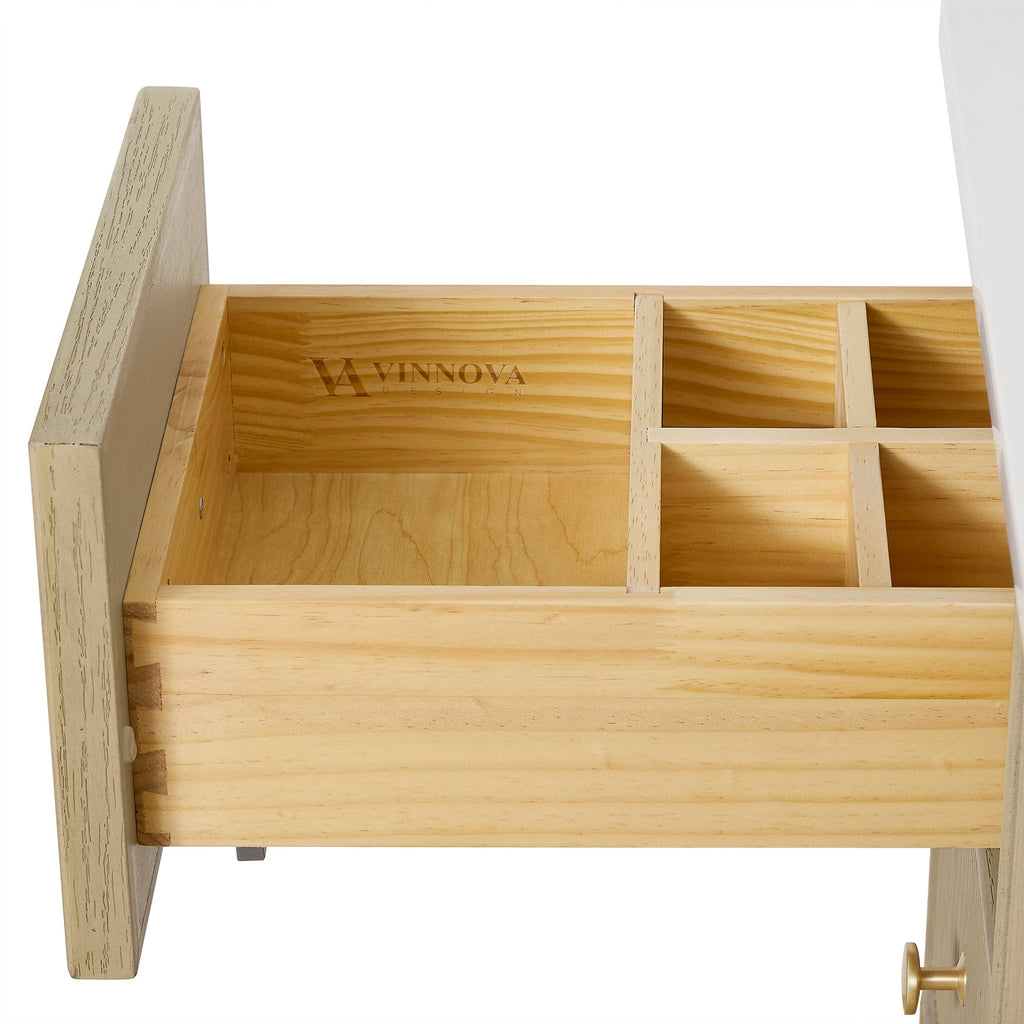 Meuble-lavabo Oza avec dessus en pierre de quartz sans miroir