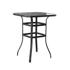 Ensemble bistrot pivotant en métal pour bar d'extérieur Patio Festival, 3 pièces