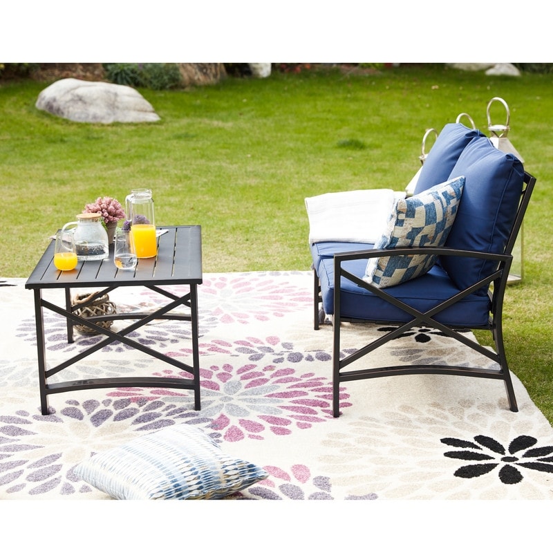 Salon de jardin PATIO FESTIVAL pour 4 personnes avec coussins