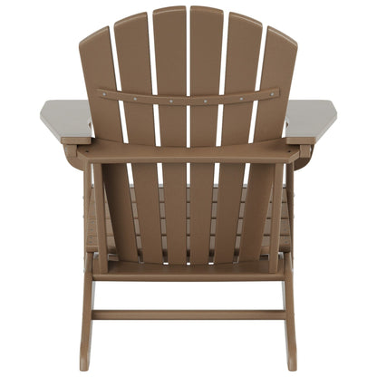 Chaises Adirondack Polytrends Altura Outdoor écologiques toutes saisons avec poufs (ensemble de conversation 4 pièces)