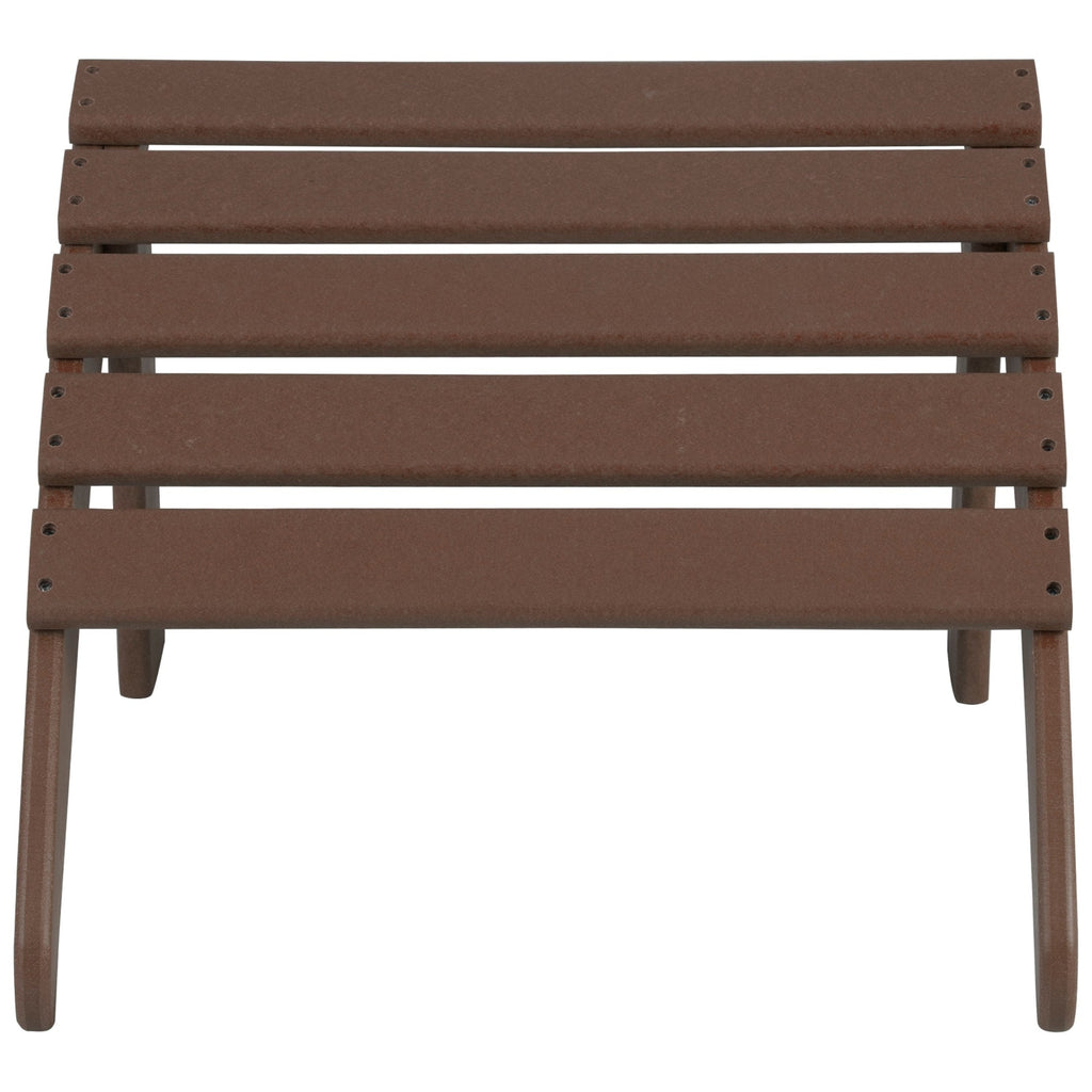 Chaises Adirondack Polytrends Altura Outdoor écologiques toutes saisons avec poufs (ensemble de conversation 4 pièces)