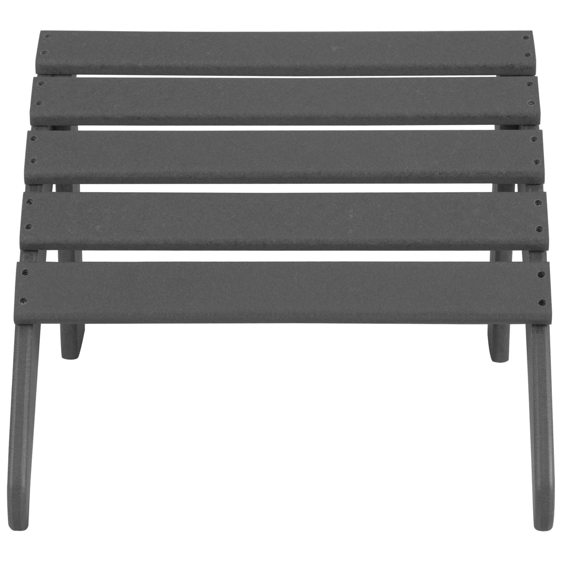 Chaises Adirondack Polytrends Altura Outdoor écologiques toutes saisons avec poufs (ensemble de conversation 4 pièces)