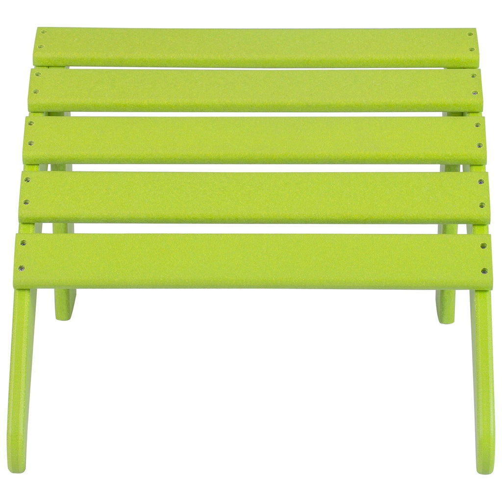 Chaises Adirondack Polytrends Altura Outdoor écologiques toutes saisons avec poufs (ensemble de conversation 4 pièces)