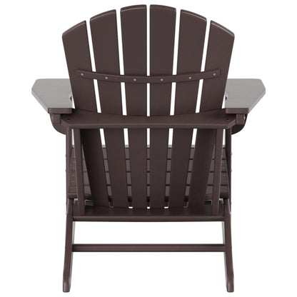 Chaises Adirondack Polytrends Altura Outdoor écologiques toutes saisons avec poufs (ensemble de conversation 4 pièces)