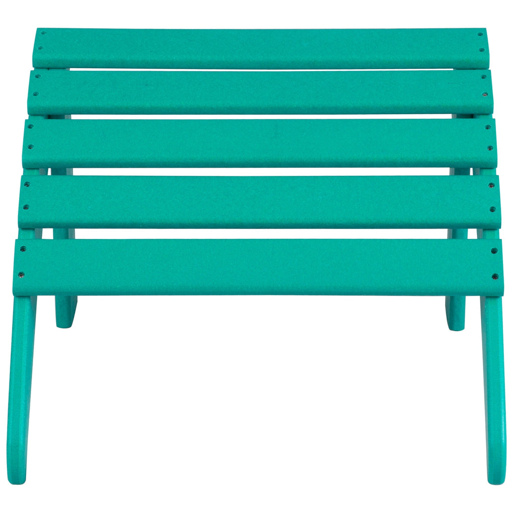 Chaises Adirondack Polytrends Altura Outdoor écologiques toutes saisons avec poufs (ensemble de conversation 4 pièces)