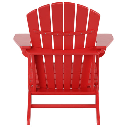 Chaises Adirondack Polytrends Altura Outdoor écologiques toutes saisons avec poufs (ensemble de conversation 4 pièces)