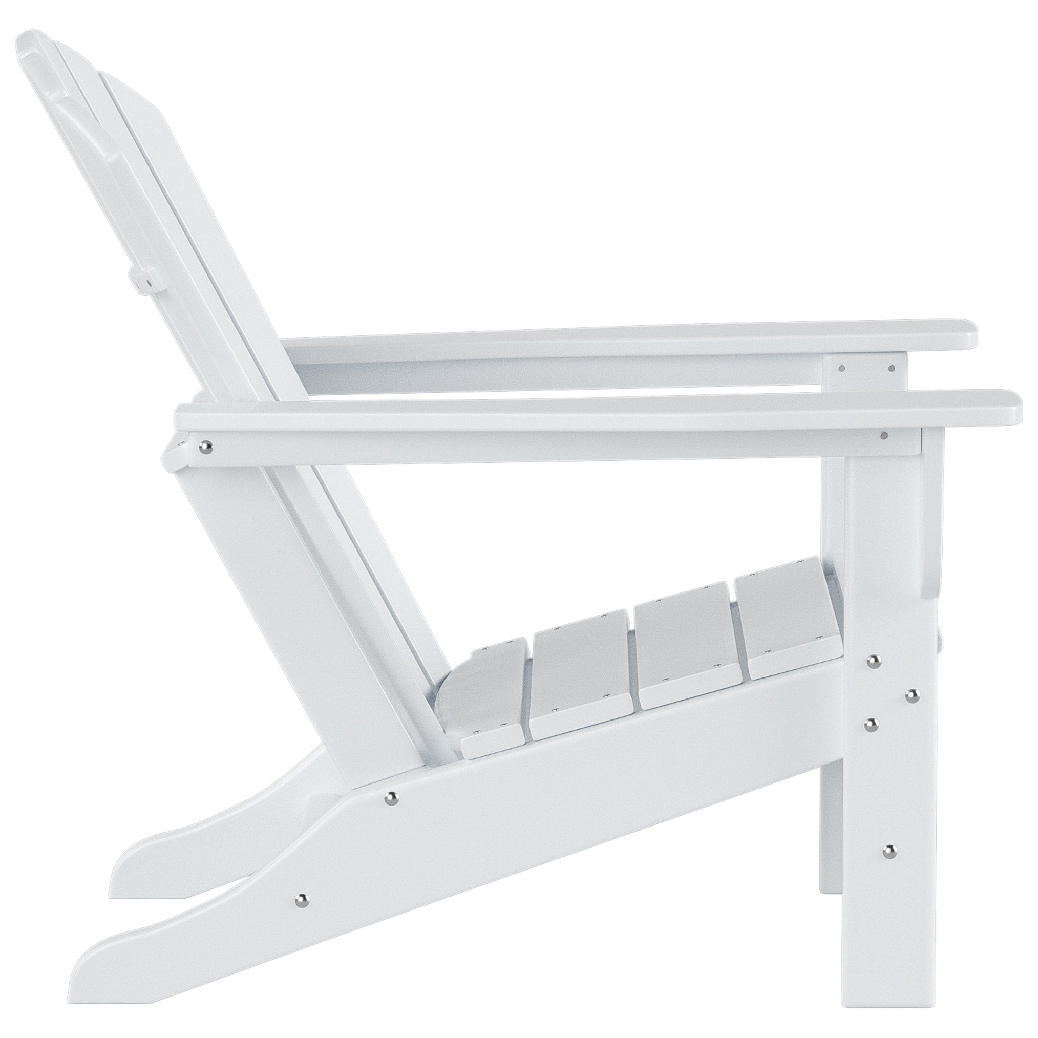 Chaises Adirondack Polytrends Altura Classic Outdoor écologiques toutes saisons avec table d'appoint (ensemble de 3 pièces)