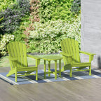 Chaises Adirondack Polytrends Altura Classic Outdoor écologiques toutes saisons avec table d'appoint (ensemble de 3 pièces)