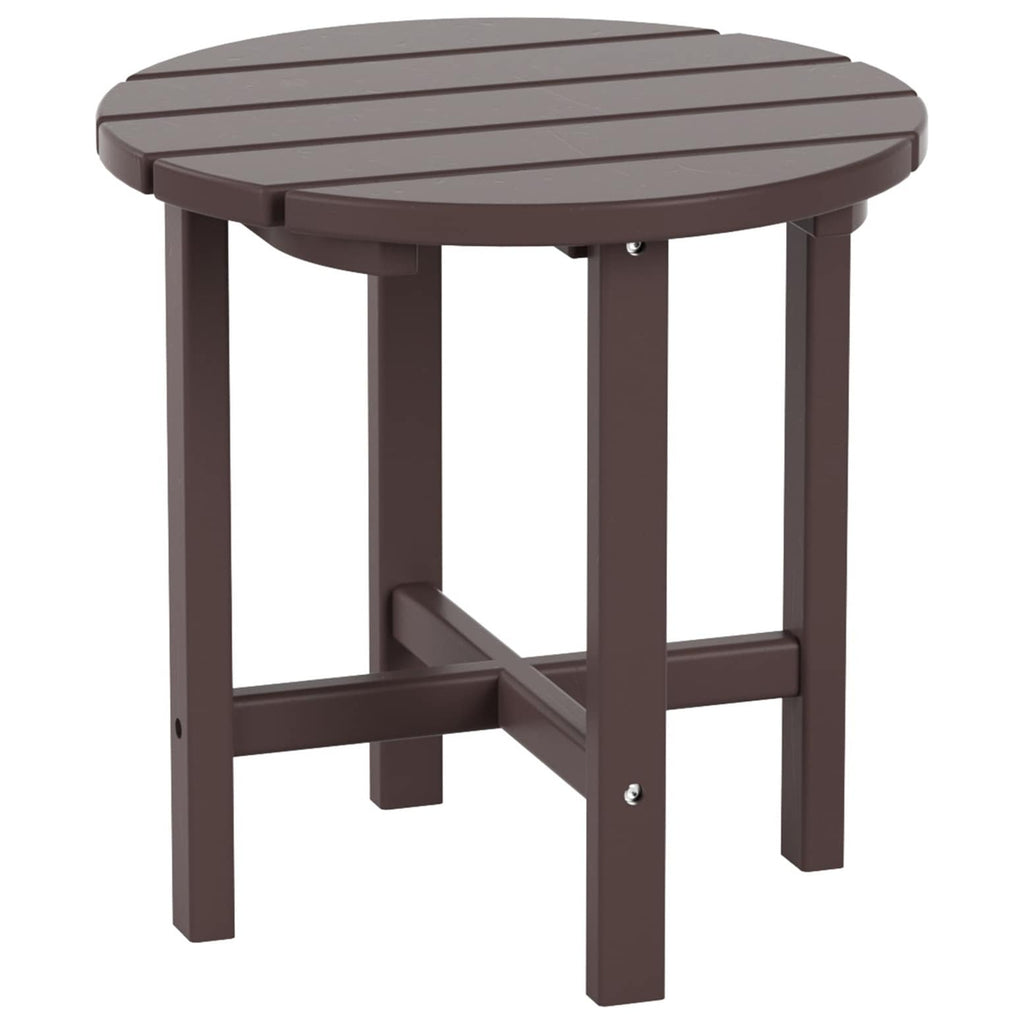 Chaises Adirondack Polytrends Altura Classic Outdoor écologiques toutes saisons avec table d'appoint (ensemble de 3 pièces)