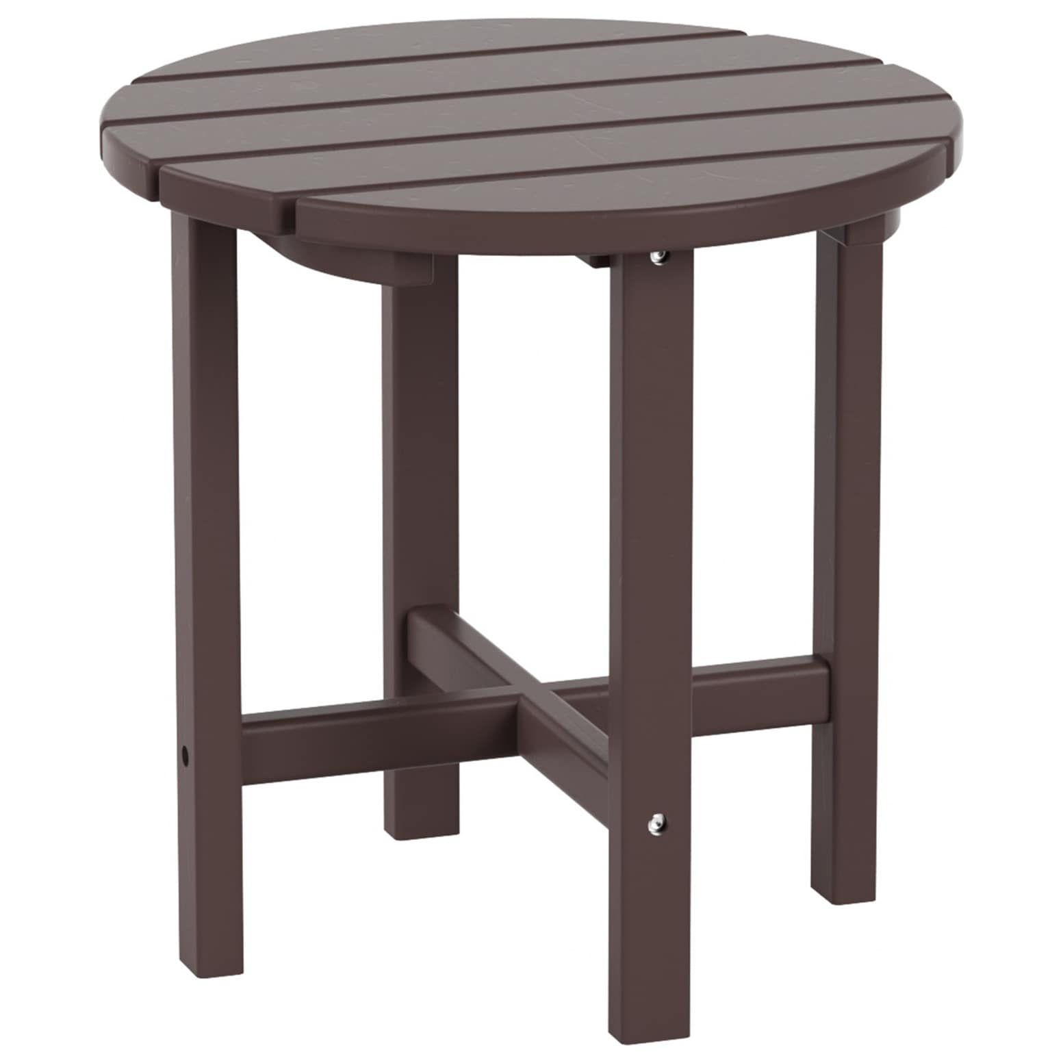 Chaises Adirondack Polytrends Altura Classic Outdoor écologiques toutes saisons avec table d'appoint (ensemble de 3 pièces)