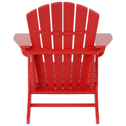 Chaises Adirondack Polytrends Altura Classic Outdoor écologiques toutes saisons avec table d'appoint (ensemble de 3 pièces)