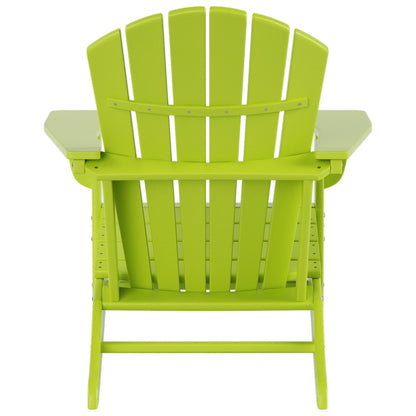 Chaises Adirondack Polytrends Altura Classic Outdoor écologiques toutes saisons avec table d'appoint (ensemble de 3 pièces)