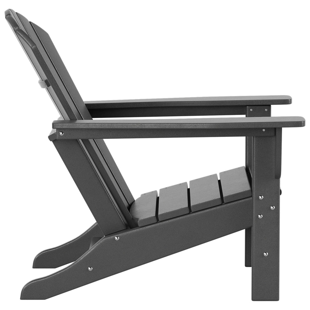 Chaises Adirondack Polytrends Altura Classic Outdoor écologiques toutes saisons avec table d'appoint (ensemble de 3 pièces)
