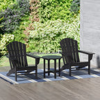 Chaises Adirondack Polytrends Altura Classic Outdoor écologiques toutes saisons avec table d'appoint (ensemble de 3 pièces)