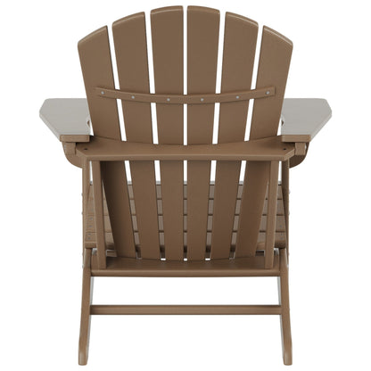 Chaises Adirondack Polytrends Altura Classic Outdoor écologiques toutes saisons avec table d'appoint (ensemble de 3 pièces)