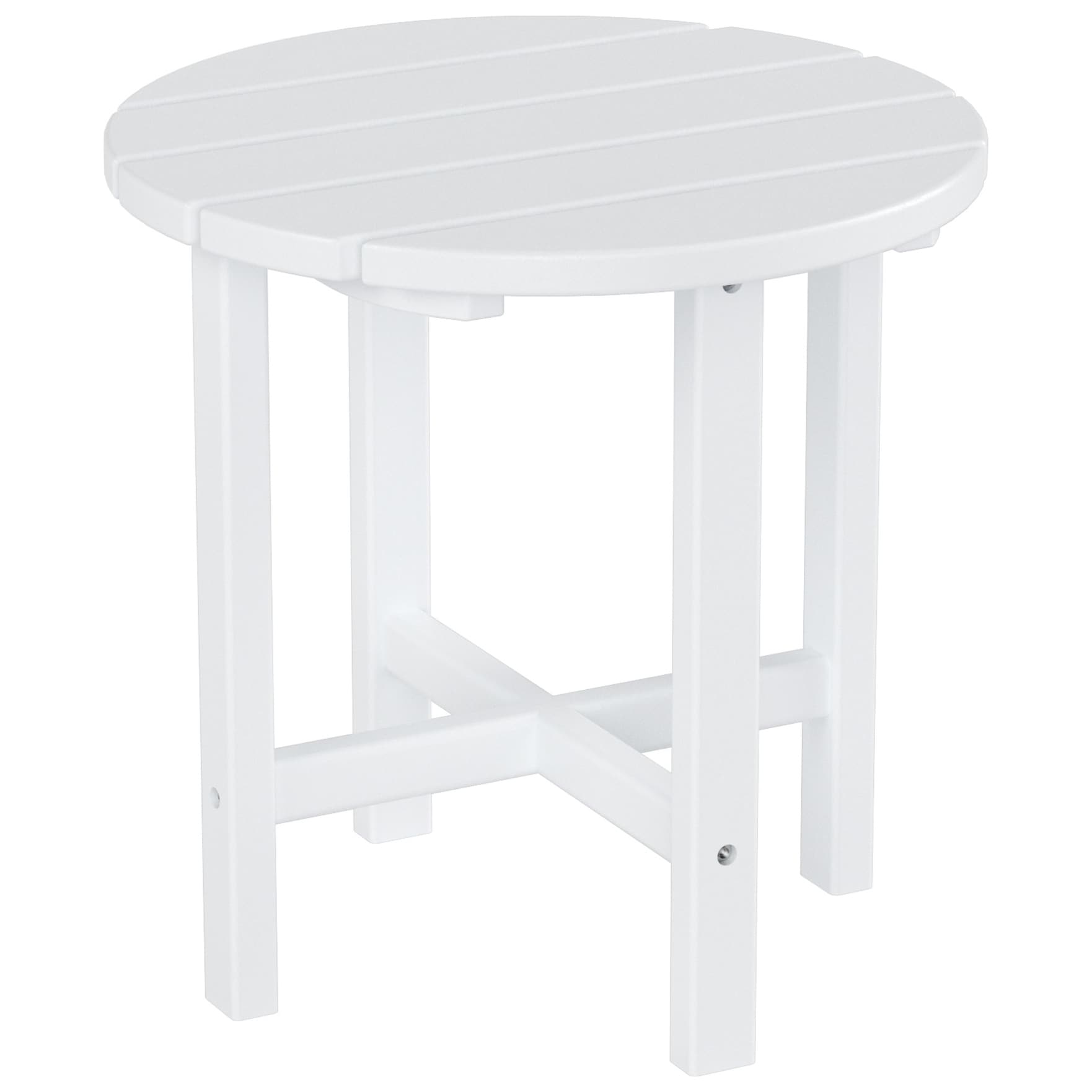 Chaises Adirondack Polytrends Altura Classic Outdoor écologiques toutes saisons avec table d'appoint (ensemble de 3 pièces)