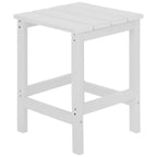 Chaise Adirondack pliable Polytrends Laguna en PEHD, toutes saisons, avec pouf et table d'appoint (ensemble 3 pièces)