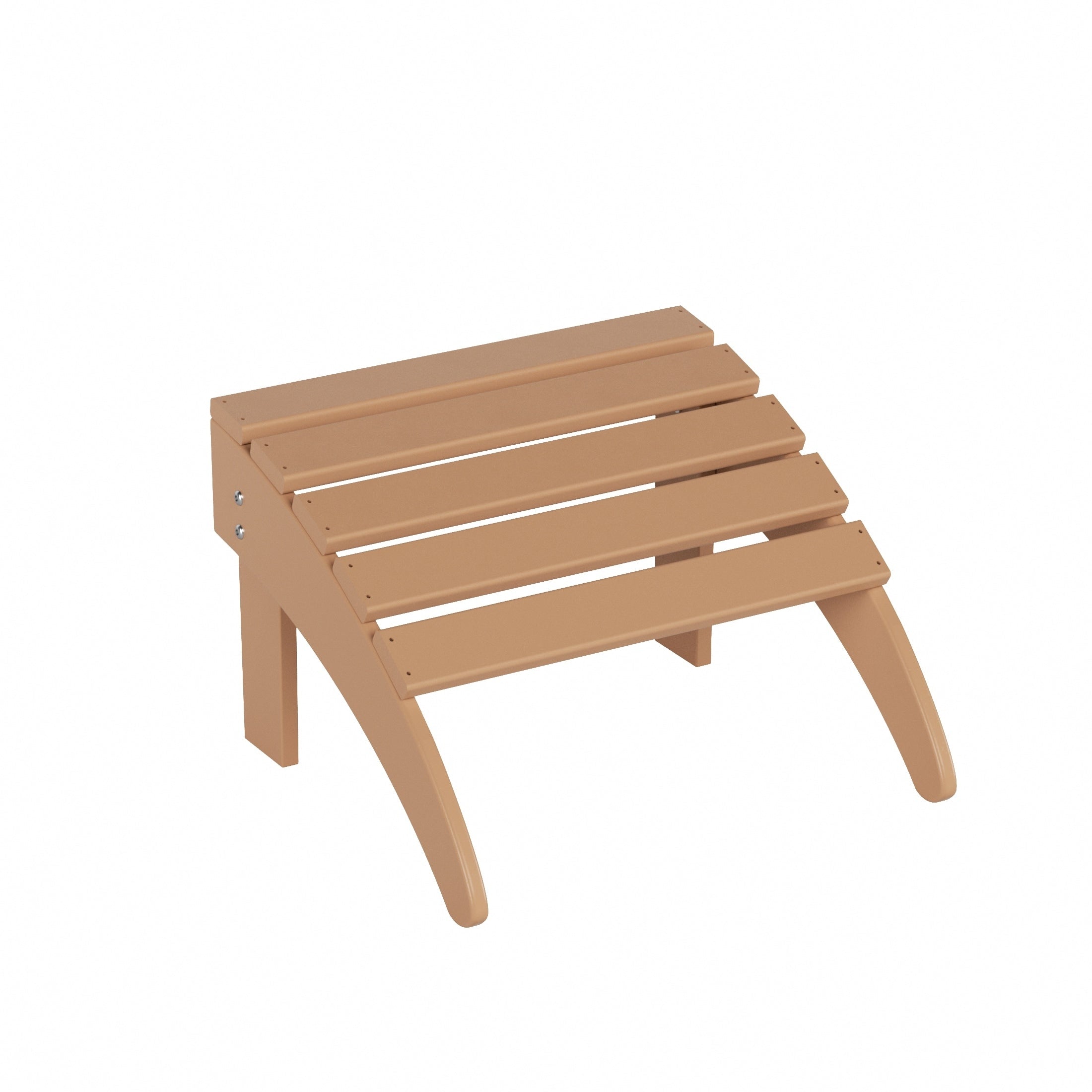 Chaise Adirondack pliable Polytrends Laguna en PEHD, toutes saisons, avec pouf et table d'appoint (ensemble 3 pièces)