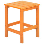 Chaise Adirondack pliable Polytrends Laguna en PEHD, toutes saisons, avec pouf et table d'appoint (ensemble 3 pièces)