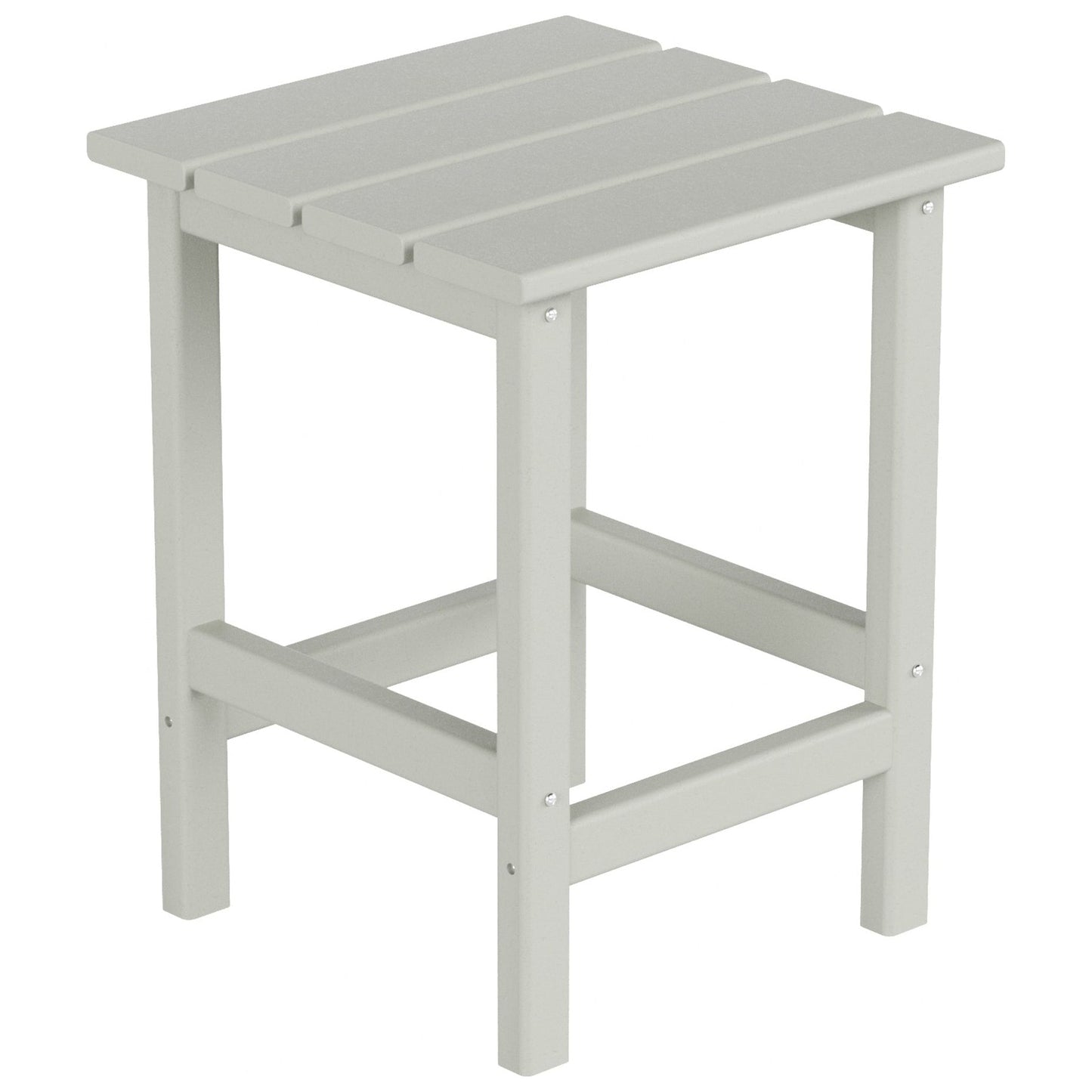 Chaise Adirondack pliable Polytrends Laguna en PEHD, toutes saisons, avec pouf et table d'appoint (ensemble 3 pièces)