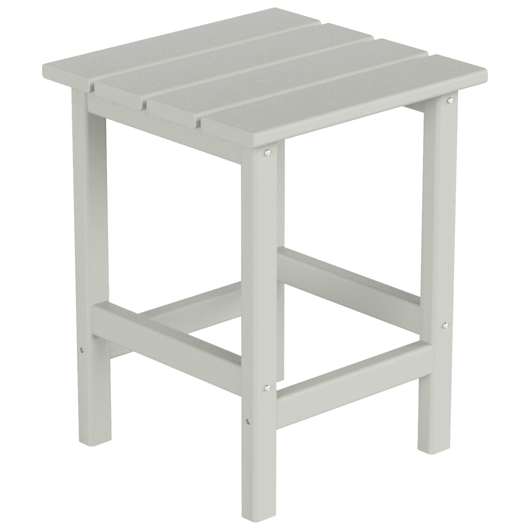 Chaise Adirondack pliable Polytrends Laguna en PEHD, toutes saisons, avec pouf et table d'appoint (ensemble 3 pièces)
