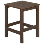 Chaise Adirondack pliable Polytrends Laguna en PEHD, toutes saisons, avec pouf et table d'appoint (ensemble 3 pièces)