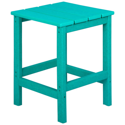 Chaises Adirondack pliables Polytrends Laguna en PEHD, toutes saisons, avec table d'appoint (ensemble de 3 pièces)