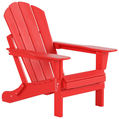 Chaises Adirondack pliables Polytrends Laguna en PEHD, toutes saisons, avec table d'appoint (ensemble de 3 pièces)