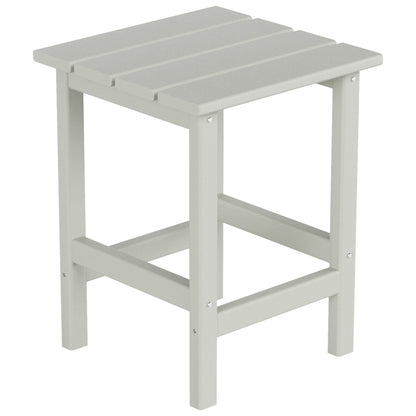 Chaises Adirondack pliables Polytrends Laguna en PEHD, toutes saisons, avec table d'appoint (ensemble de 3 pièces)