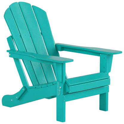Chaises Adirondack pliables Polytrends Laguna en PEHD, toutes saisons, avec table d'appoint (ensemble de 3 pièces)