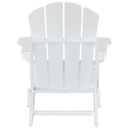 Chaise Adirondack pliable Polytrends Laguna en PEHD, toutes saisons, avec table d'appoint (ensemble de 2 pièces)
