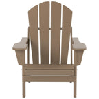 Chaise Adirondack pliable Polytrends Laguna en PEHD, toutes saisons, avec table d'appoint (ensemble de 2 pièces)