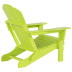 Chaise Adirondack pliable Polytrends Laguna en PEHD, toutes saisons, avec table d'appoint (ensemble de 2 pièces)