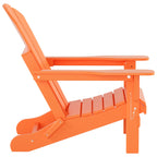 Chaise Adirondack pliable Polytrends Laguna en PEHD, toutes saisons, avec table d'appoint (ensemble de 2 pièces)