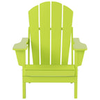 Chaise Adirondack pliable Polytrends Laguna en PEHD, toutes saisons, avec table d'appoint (ensemble de 2 pièces)