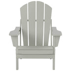 Chaise Adirondack pliable Polytrends Laguna en PEHD, toutes saisons, avec table d'appoint (ensemble de 2 pièces)