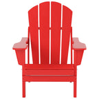 Chaise Adirondack pliable Polytrends Laguna en PEHD, toutes saisons, avec table d'appoint (ensemble de 2 pièces)