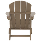 Chaise Adirondack pliable Polytrends Laguna en PEHD, toutes saisons, avec table d'appoint (ensemble de 2 pièces)