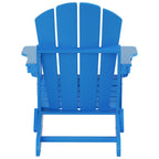 Chaise Adirondack pliable Polytrends Laguna en PEHD, toutes saisons, avec table d'appoint (ensemble de 2 pièces)