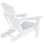 Chaise Adirondack pliable Polytrends Laguna en PEHD, toutes saisons, avec table d'appoint (ensemble de 2 pièces)
