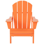 Chaise Adirondack pliable Polytrends Laguna en PEHD, toutes saisons, avec table d'appoint (ensemble de 2 pièces)