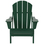 Chaise Adirondack pliable Polytrends Laguna en PEHD, toutes saisons, avec table d'appoint (ensemble de 2 pièces)
