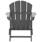 Chaise Adirondack pliable Polytrends Laguna en PEHD, toutes saisons, avec table d'appoint (ensemble de 2 pièces)