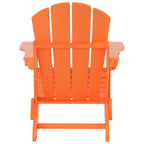 Chaise Adirondack pliable Polytrends Laguna en PEHD, toutes saisons, avec table d'appoint (ensemble de 2 pièces)