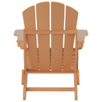 Chaise Adirondack pliable Polytrends Laguna en PEHD, toutes saisons, avec table d'appoint (ensemble de 2 pièces)